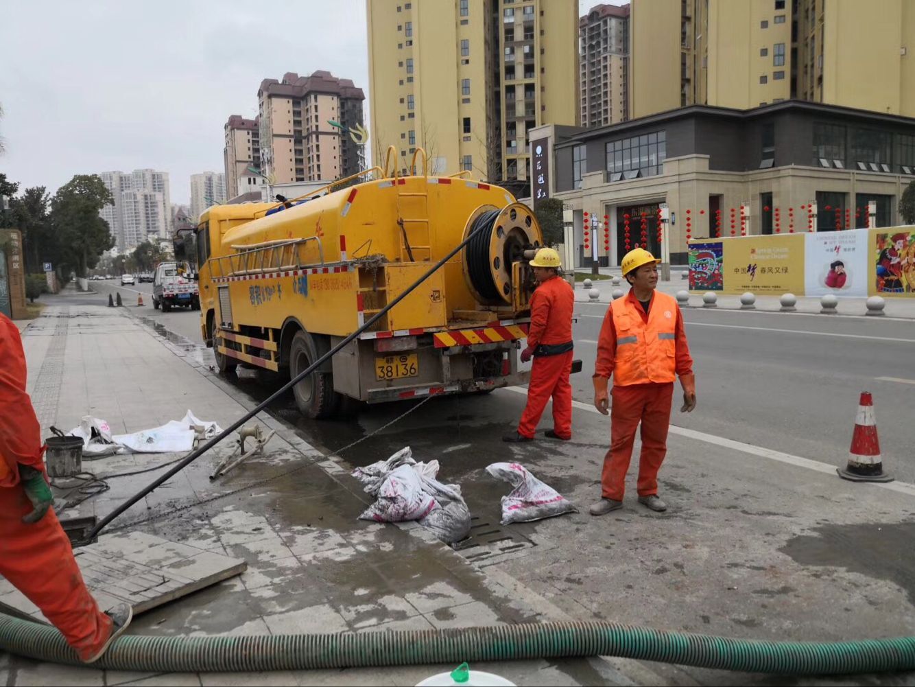 屯留排污管道清淤-管道清洗